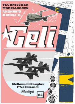 McDonnell Douglas F/A-18 Hornet "Blue Angels" 1:33