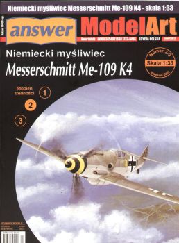 Messerschmitt Bf-109 K4 ("Ingeborg" des 11.JG 3 "Udet") 1:33
