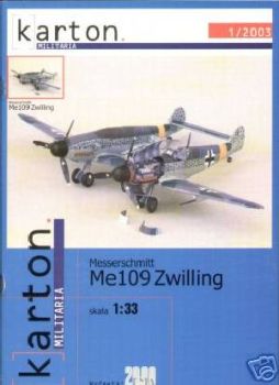 Messerschmitt Me-109Z Zwilling 1:33 extrem