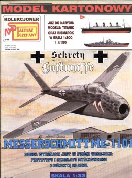 Messerschmitt Me-1101 mit Triebwerk 1:33 übersetzt