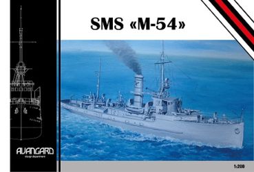 Minensuchboot sms M-54 (1916) inkl. LC-Spantensatz 1:200 extrem
