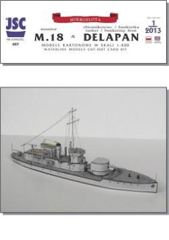 Monitor M.18 +holländischer/deutscher Bunkerboot Delapan 1:400