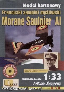 Morane Saulnier Al (Belgian Air Service, 1918) 1:33