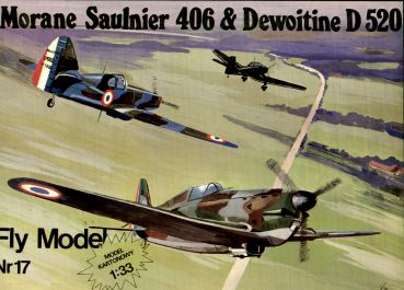 Morane Saulnier MS 406 & Dewoitine D520 1:33 Erstausgabe