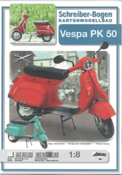 Motoroller Vespa PK von Piaggio 1:8 deutsche Anleitung