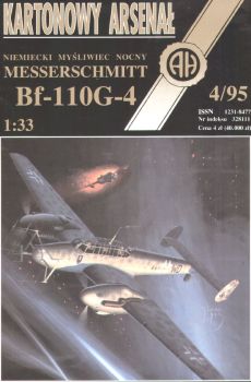 Nachtjäger Messerschmitt Bf-110 G-4 "schräge Musik" 1:33 übersetzt