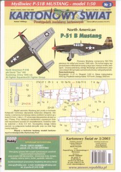 North American P-51B Mustang 1:50
