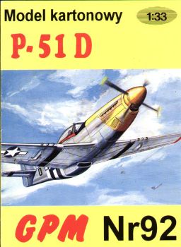 North American P-51D Mustang "Detroit Miss" 1:33 Silberdruck