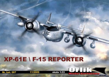 Northrop XP-61E oder F-15 Reporter 1:33 (Halbglanzdruck).