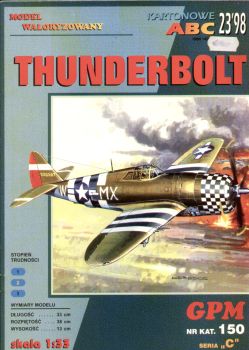 P-47D-22RE Thunderbolt Invasionsbemalung "gealtert" 1:33