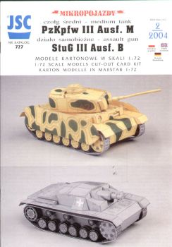 Panzer Pz.Kpfw.III Ausf.M+Selbstfahrlafette StuG.III Ausf.B 1:72