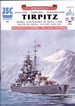 *Panzerschiff Tirpitz (Mai-Juni1942) 1:400 (Auflage 2013)