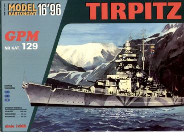 Panzerschiff Tirpitz im Bauzustand vom 1944  1:200