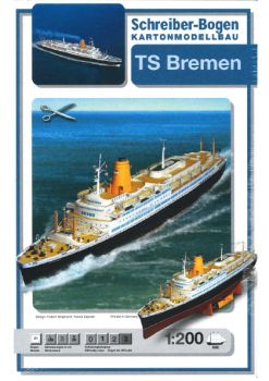 Passagierschiff TS BREMEN V 1:200 deutsche Anleitung