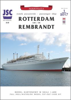 Passagierschiff ss ROTTERDAM oder optional REMBRANDT in drei Bauzuständen 1:400