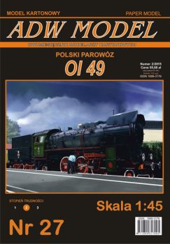 Passagierzug-Dampflok Ol 49 (1-3-1) mit Tender der polnischen PKP, Bj. 1949 1:45
