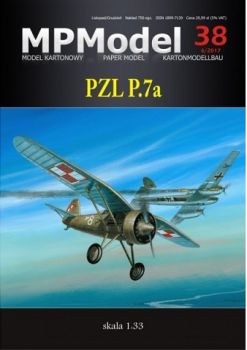 Polnisches Jagdflugzeug aus dem Jahr 1927 PZL P.7a 1:33