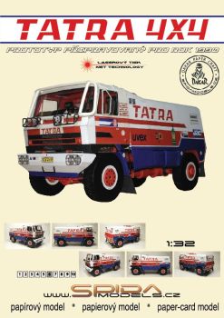 Prototyp des tschechischen LKW-Rennfahrzeugs Tatra 815 4x4 Dakar 1990 1:32
