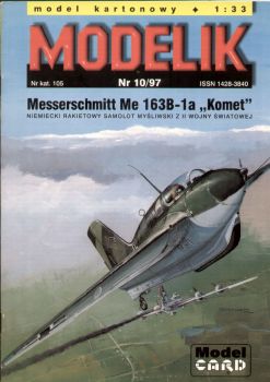 Raketenjäger Messerschmitt Me-163B-1a Komet 1:33 übersetzt