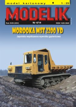 Raupendumper-Kipper Morooka MST 2200 VD 1:25 extrem, Offsetdruck