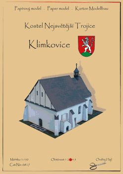 Renaissance-Kirche der Heiligen Dreifaltigkeit in Klimkovice (Königsberg in Schlesien) 1:150