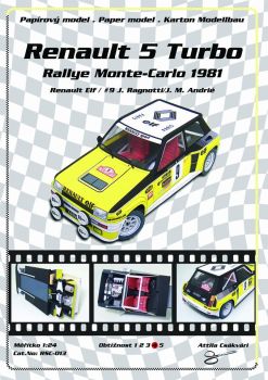 Renault 5 Turbo (#9 Rallye Monte-Carlo 1991) 1:24 präzise