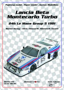 Rennwagen Lancia Beta Montecarlo Turbo (24h Le Mans, 1981) 1:24
