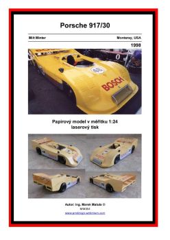 Rennwagen Porsche 917/30 gefahren von Milk Minter (Monteray / USA, 1998) 1:24