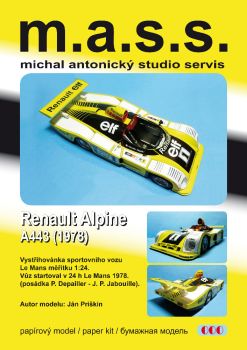 Rennwagen Renault Alpine A443 (24-Stunden-Rennen von Le Mans 1978) 1:24