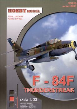Republic F-84F Thunderstreak (JaboG 33, Büchel, 1962) 1:33