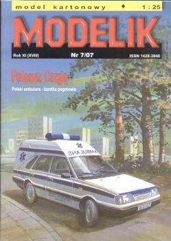 Rettungswagen Polonez Cargo "Ambulance" (1980er) 1:25 Offsetdruck