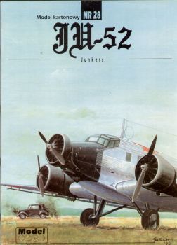 Sanitätsflugzeug Junkers Ju-52/3mg6e 1:33 (ModelCard 28)