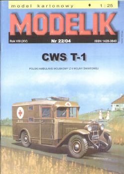 Sanitätswagen CWS T-1 (1918) 1:25 Offsetdruck, übersetzt!, ANGEBOT
