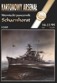 Panzerschiff Scharnhorst 1:200 Halinski Erstausgabe