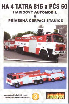 Schlauchfahrzeug HA 4 (Tatra 815) und Pumpstation-Anhänger PCS 50 1:100