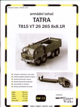 Schlepper TATRA T815 VT26 8x8.1R Tschechischer Armee 1:32