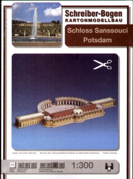 Schloss Sanssouci Potsdam 1:300 deutsche Anleitung