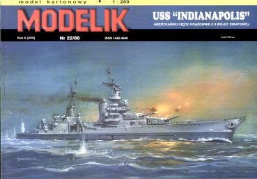 Schwerkreuzer USS Indianapolis (1945 ) 1:200 Offsetdruck