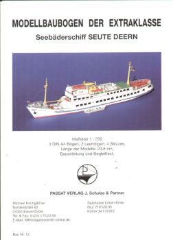 Seebäderschiff Seute Deern 1:250 inkl. Ätzsatz