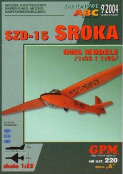 Segelflugzeug SZD-15 Sroka (1955)- zwei Modelle 1:33 und 1:50