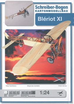Sportflugzeug Blériot XI (1909) 1:24 deutsche Anleitung
