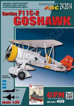 Stürzkampf-/Jagdflugzeug Curtiss F11C-2 Goshawk 1:33