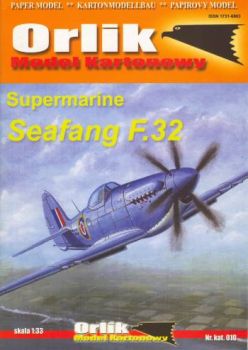 Flugzeugträger-Jagdflugzeug Supermarine Seafang F.32 (HMS Illustriours) 1:33