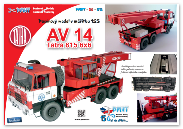 Tatra 815 6x6 AV14 Feuerwehr-Kran 1:25