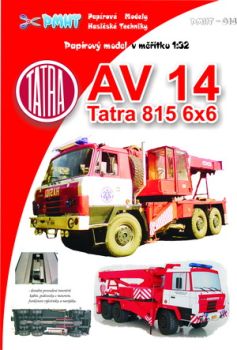 Tatra 815 6x6 AV14 Feuerwehr-Kran 1:32
