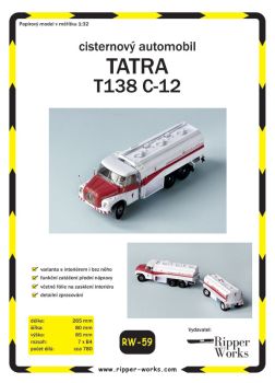 Tatra T138 C-12 als Tankwagen für Kraftstoffe "Benzina" 1:32