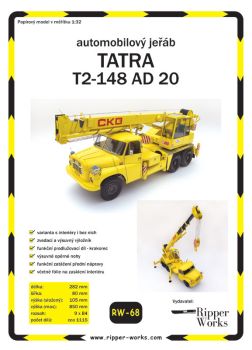 Tatra T2-148 AD 20 mit Teleskopkranaufbau 1:32 präzise!