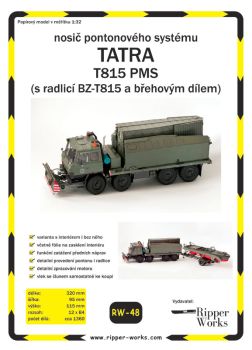 Tatra T815 PMS mit Räumschild und Pontonbrücke 1:32