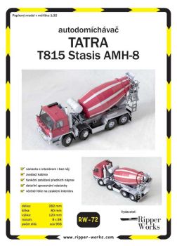 Tatra T815 mit Beton-Fahrmischer Stasis AMH-8 1:32