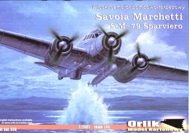 Torpedobomber Savoia Marchetti S.M. 79 Sparviero 1:33